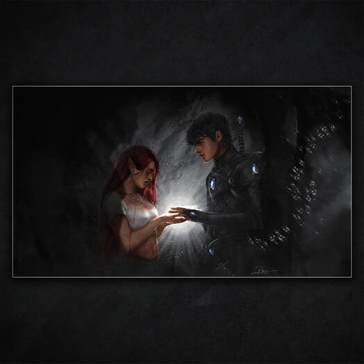 Bryce and Azriel | ACOTAR | by Sarah J. Maas | Commissioned by @cassidy_naturally | 2024