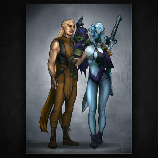 Friends | D&amp;D | Original | Commissioned by Samuel Cooper | 2019