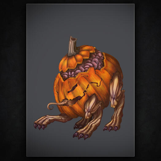 Elder Brain pumpkin version | D&amp;D | Commissioned by NPC Bazaar | 2020