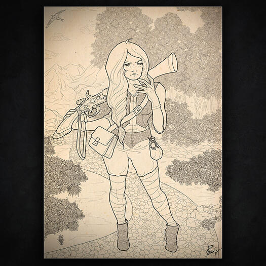 Halfling Gunslinger | D&amp;D | Original | Commissioned by Lydia Bass | 2018